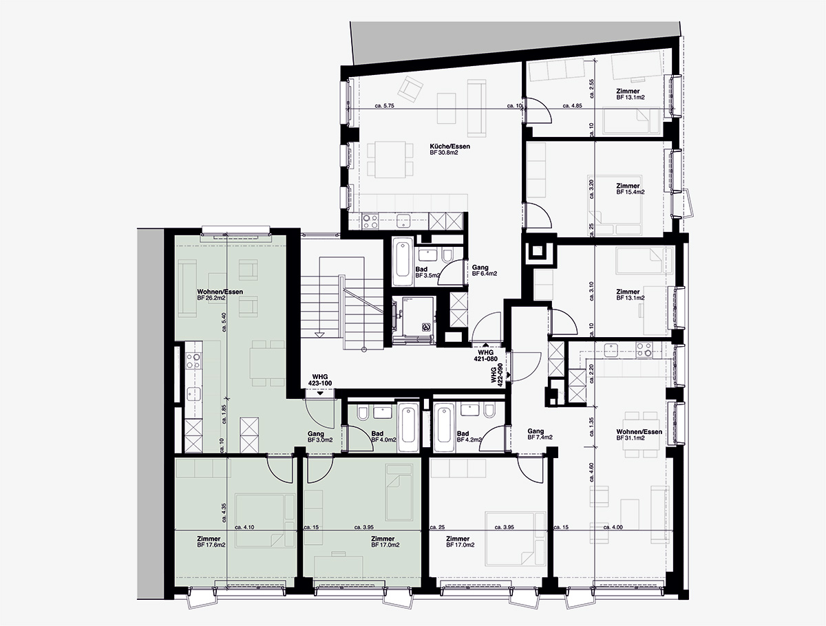 2. OG - Wohnung 423-100