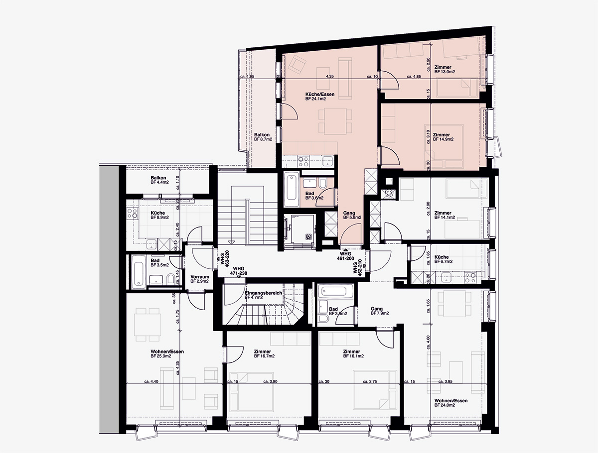 6. OG - Wohnung 461-200